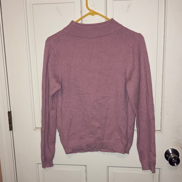 Forever 21 Dusty Pink Mauve Open Front Wrap Sweater Medium M - Picture 4 of 6